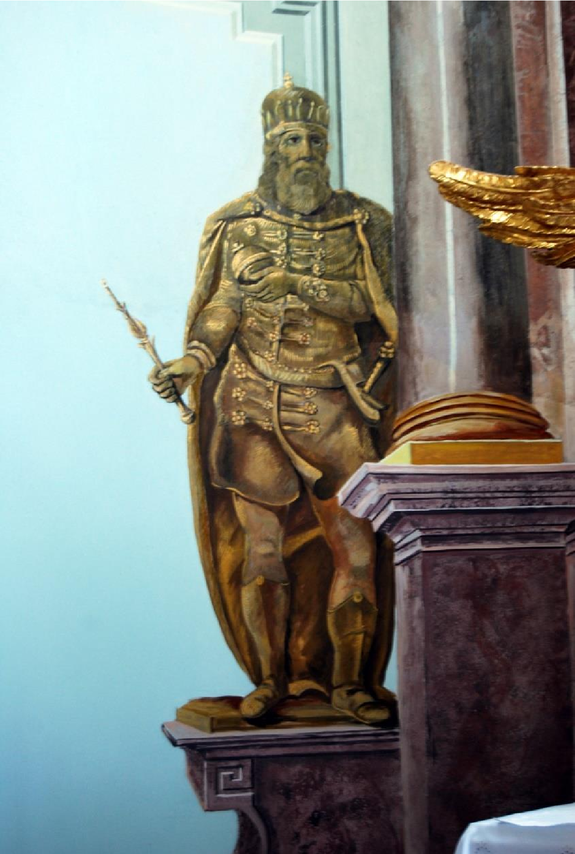 Szent István freskója