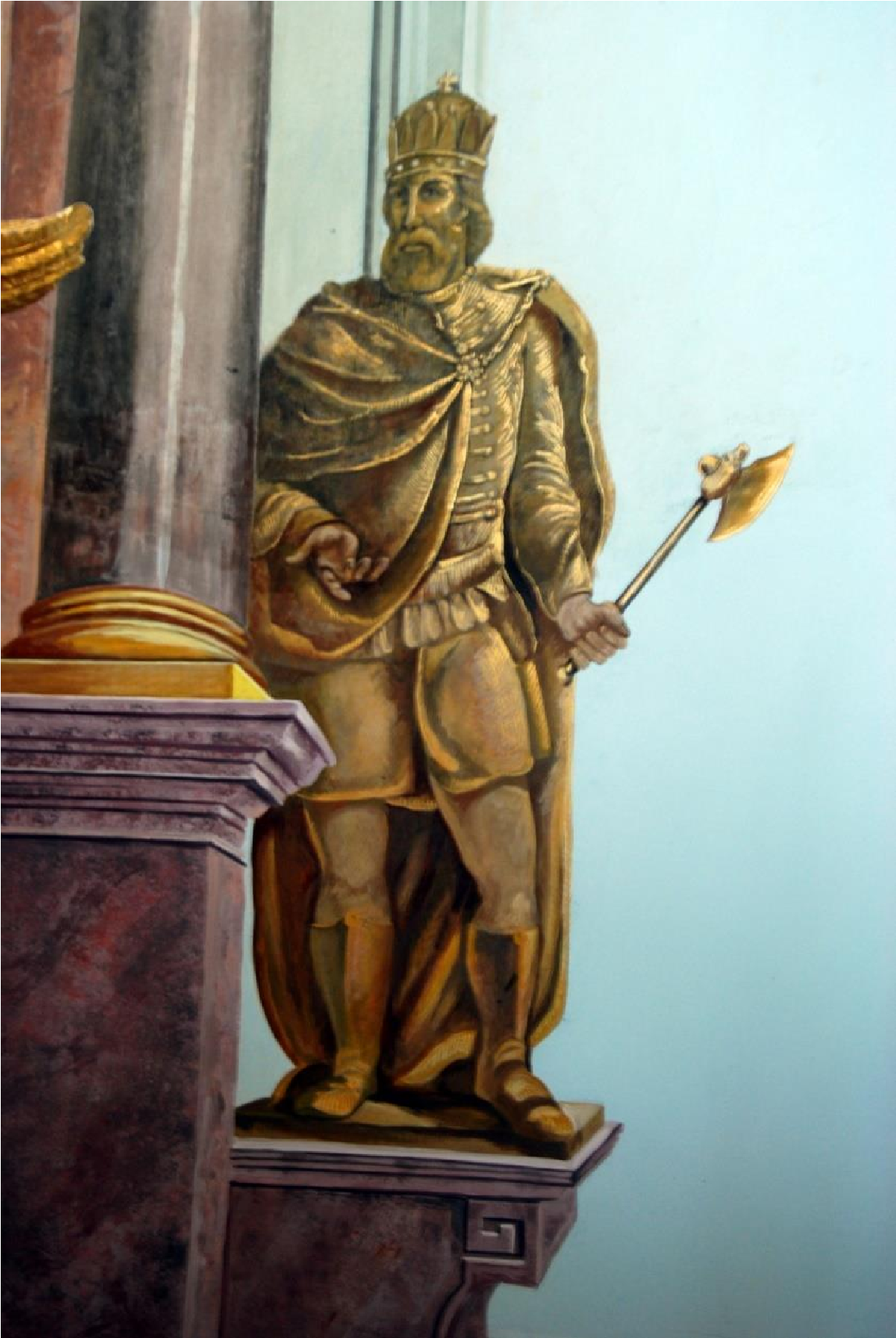 Szent László freskója