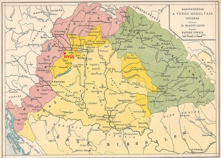 A török megszállás és a kettős adózás korszakát bemutató történeti ábra